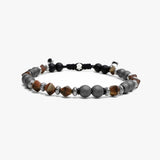 Matte Hematite and Czech Glass