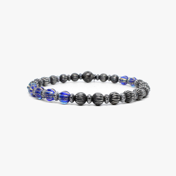 Antiqued Corrugated Sterling Beads