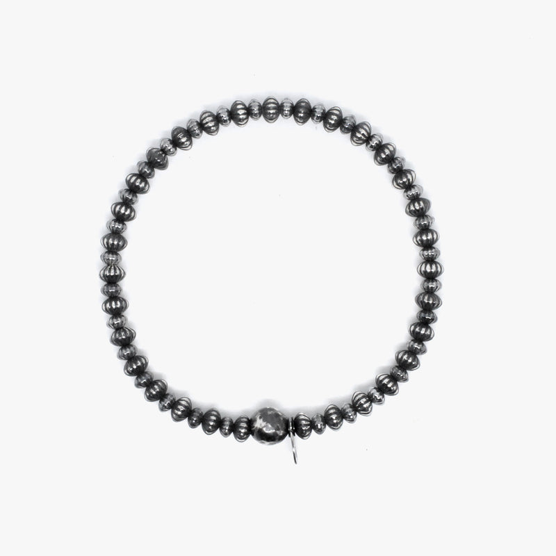Roundel Corrugated Sterling Beads