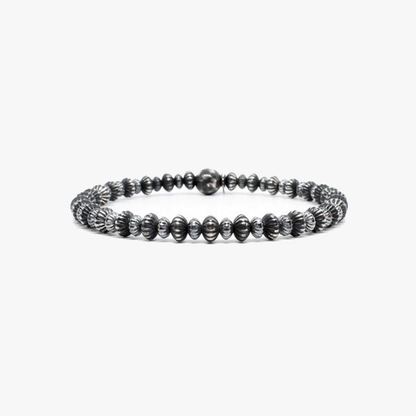 Roundel Corrugated Sterling Beads