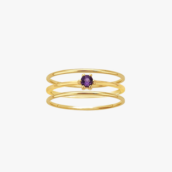 Amethyst and 14K Gold