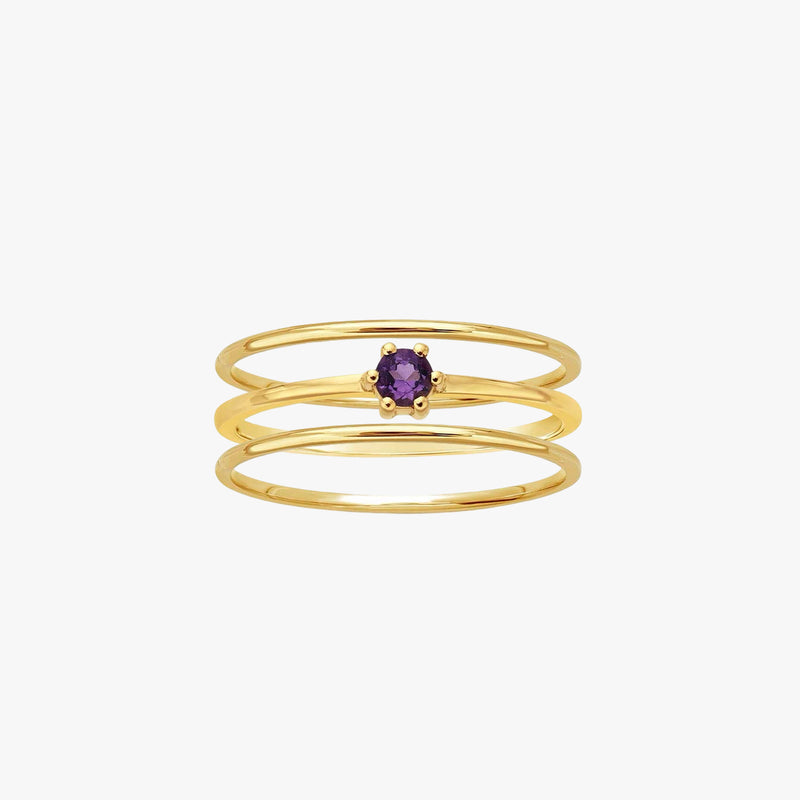 Amethyst and 14K Gold