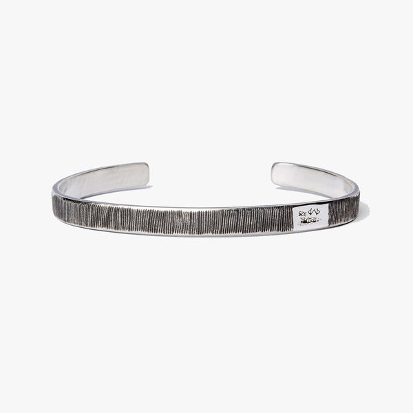 Etched Solid Metal Cuff