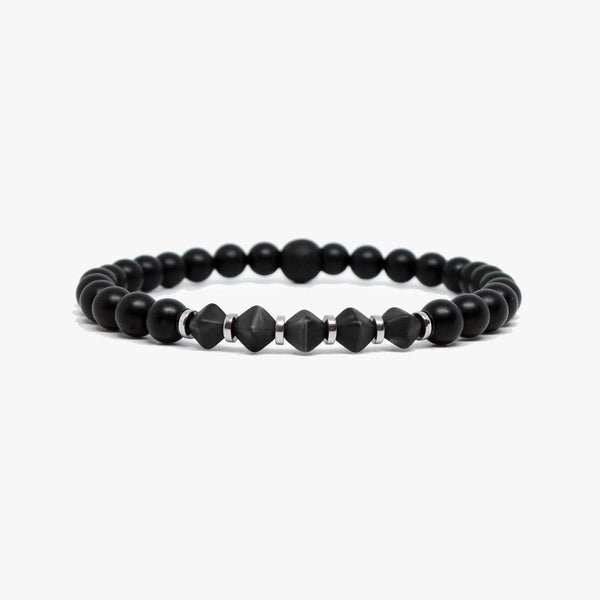 Bicone Czech Glass, Black Onyx