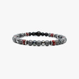 Gray Hematite, Czech Glass, Sterling