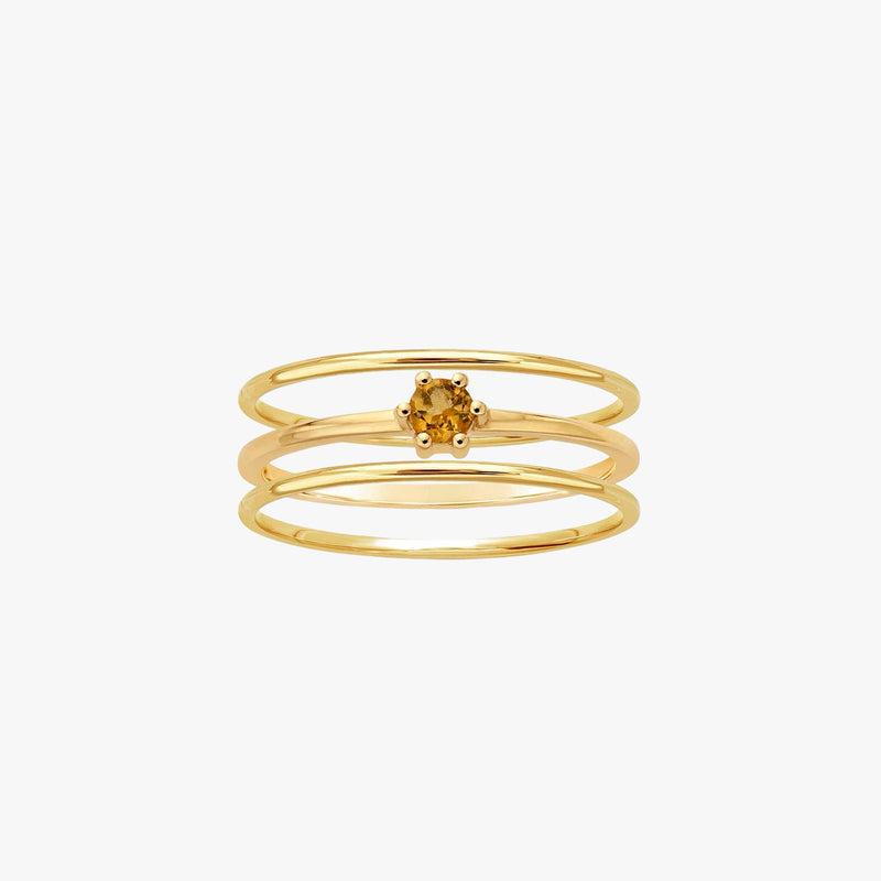Citrine and 14K Gold