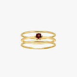 Garnet and 14K Gold