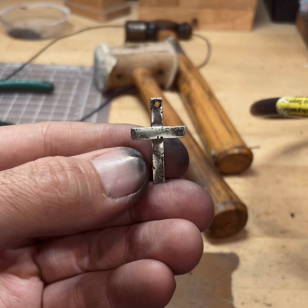 Rustic Cross Necklace