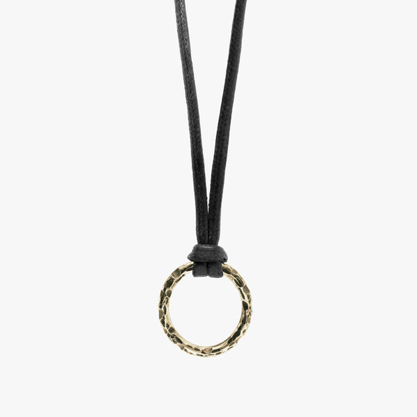 Hammered Gold Necklace