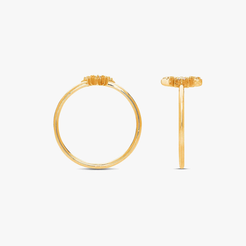 North Star, 14K Gold and Diamonds