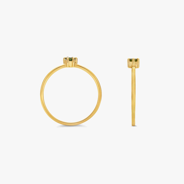 Peridot and 14K Gold