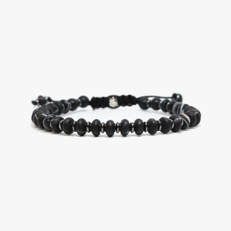 Striped Agate, Gunmetal Details