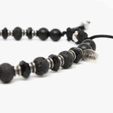 Lava Stone, Spinel, Sterling Details