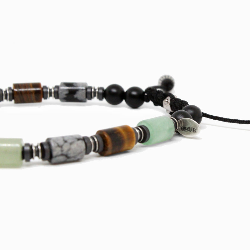 Tube Gemstones, Sterling Channel Beads