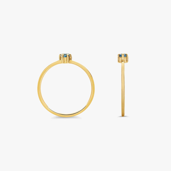 Topaz and 14K Gold