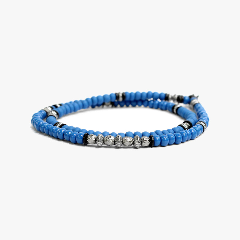 Matte and Polished Czech Glass Double
