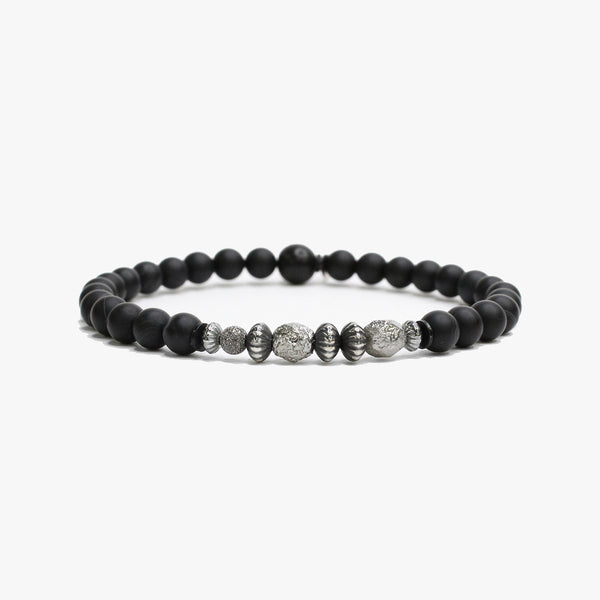 Gemstone Bracelet, Sterling Stack